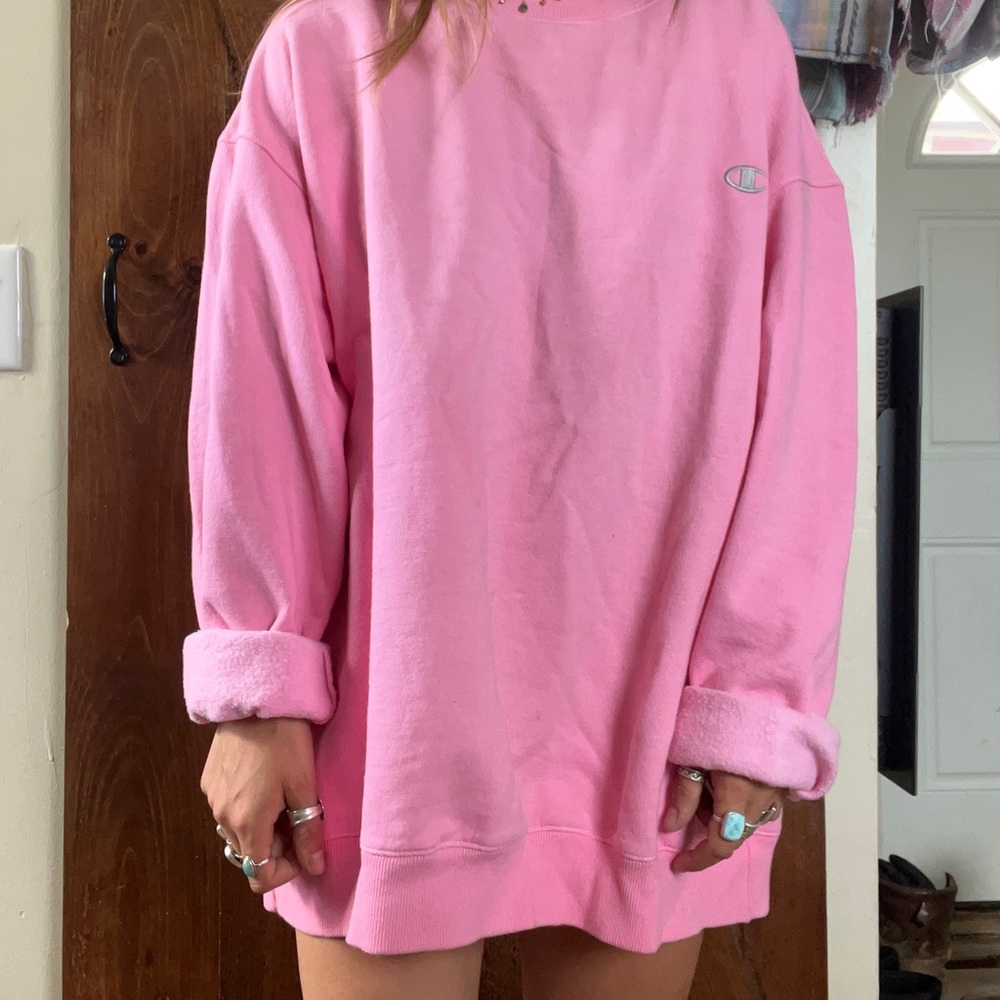oversized champion sweater